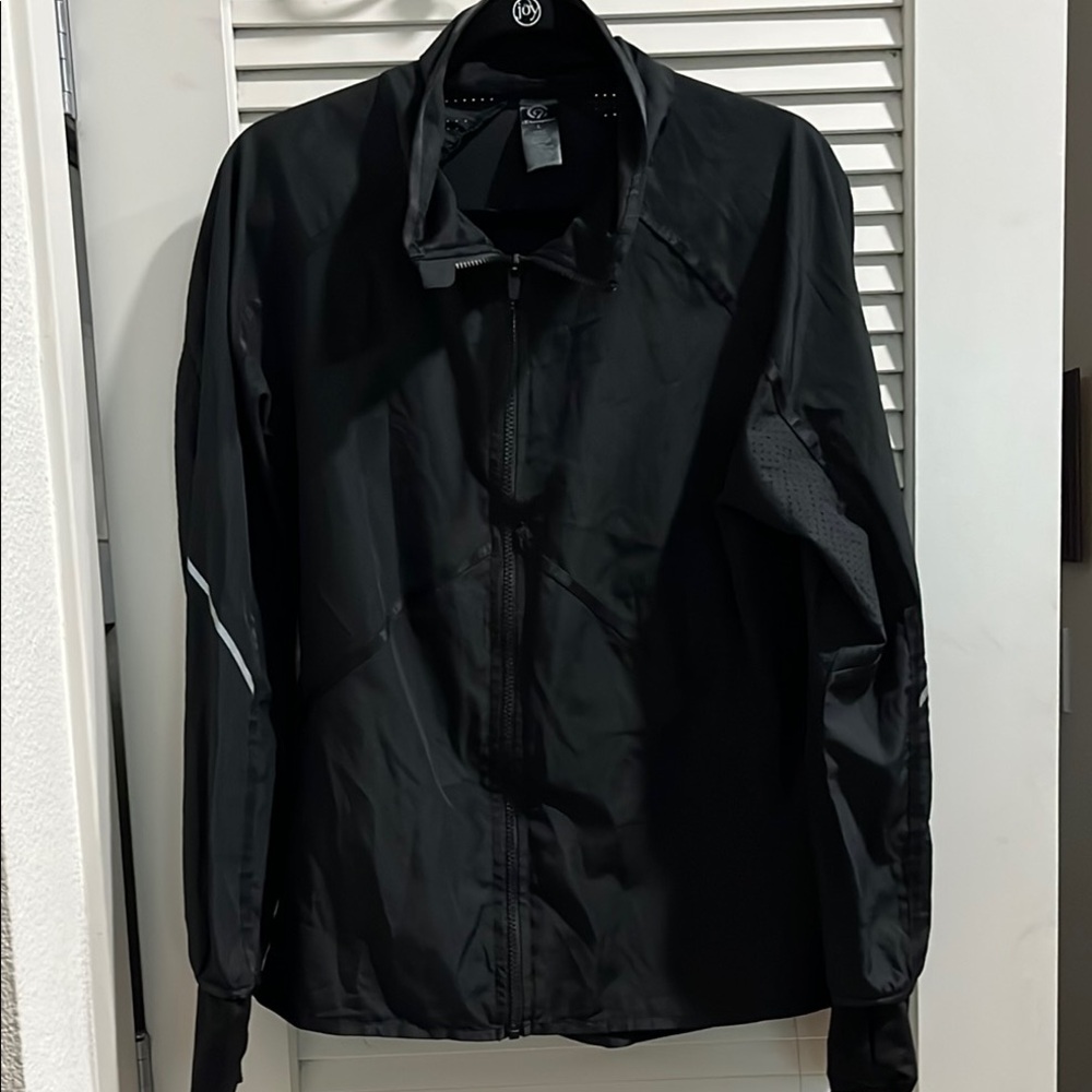 Champion sz L lightweight black running or cycling jacket.
